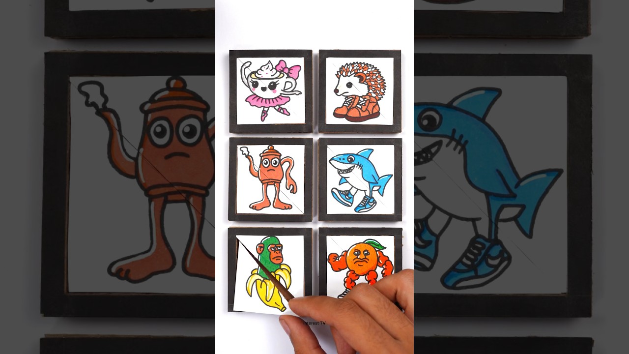 Italian Brainrot DIY Mini Cardboard Puzzle Games 😍 Tiny Paper & Cardboard Challenge Game 