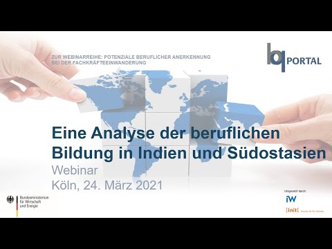 Analyse der beruflichen Bildung in Indien und Südostasien (BQ-Portal Webinar vom 24.03.2021)