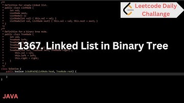 1367. Linked List in Binary Tree | Leetcode| Daily Problem| Java| WE_CODE_4u