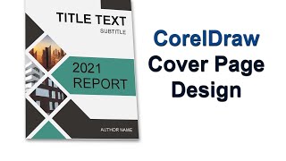 Cover page design, title page design, report cover designing @coreldraw graphic deesign