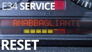 How to Reset Oil Service on BMW E34 – Easy Method (No Tools)