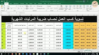 تسوية كسب العمل لحساب ضريبة المرتبات طبقا للشرائح الضريبية الجديدة لقانون ٣٠ لسنة ٢٠٢٣