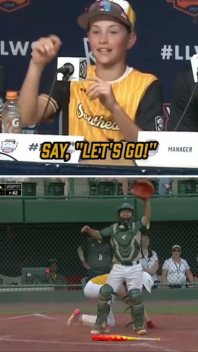 Hunter Alexander talks through his game-winning bunt in the LLBWS 🔥 #shorts