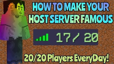 HOW TO MAKE YOUR HOST SERVER FAMOUS IN MULTICRAFT!