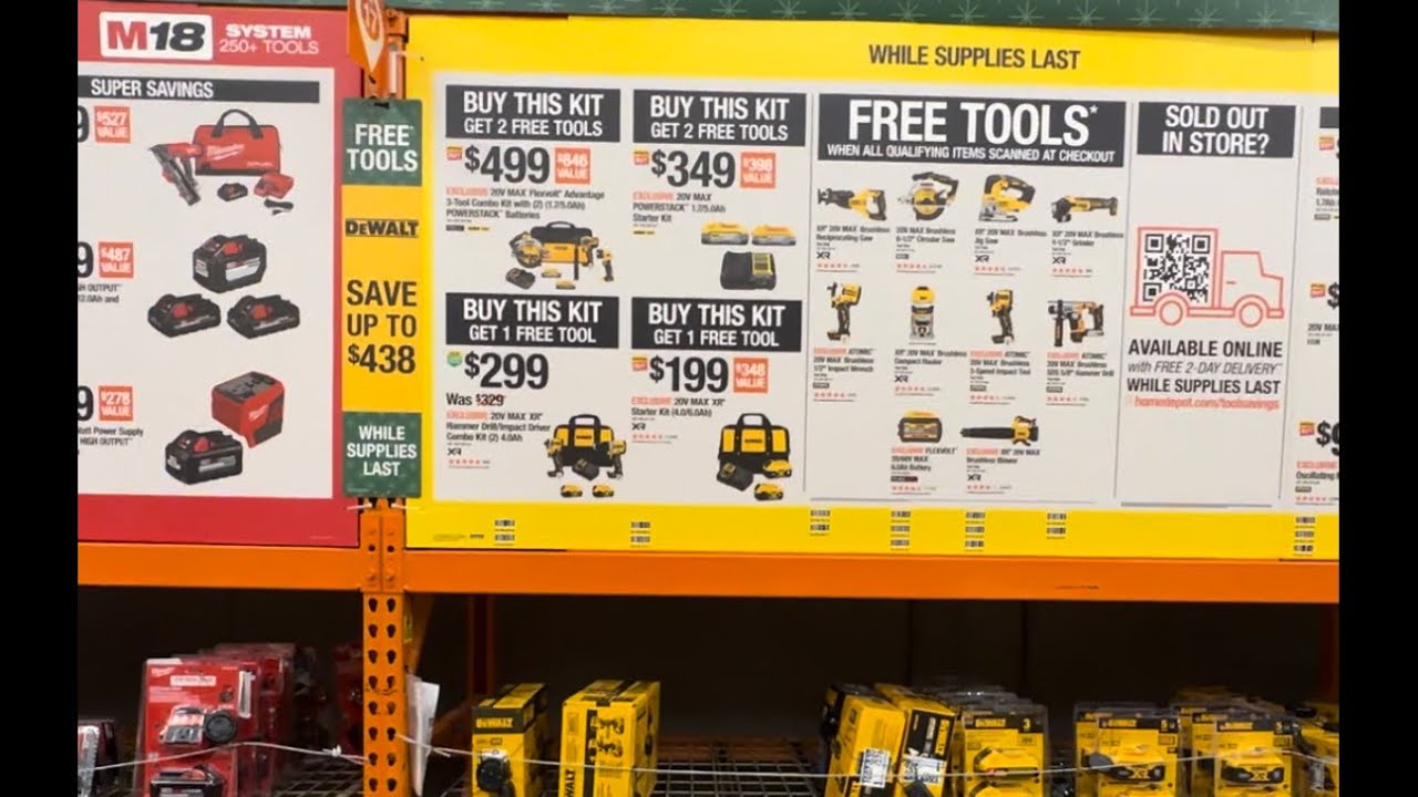 Homedepots Dewalt Christmas/Black Friday Tool Deals - YouTube