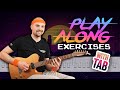 Shred scales exercises on guitar