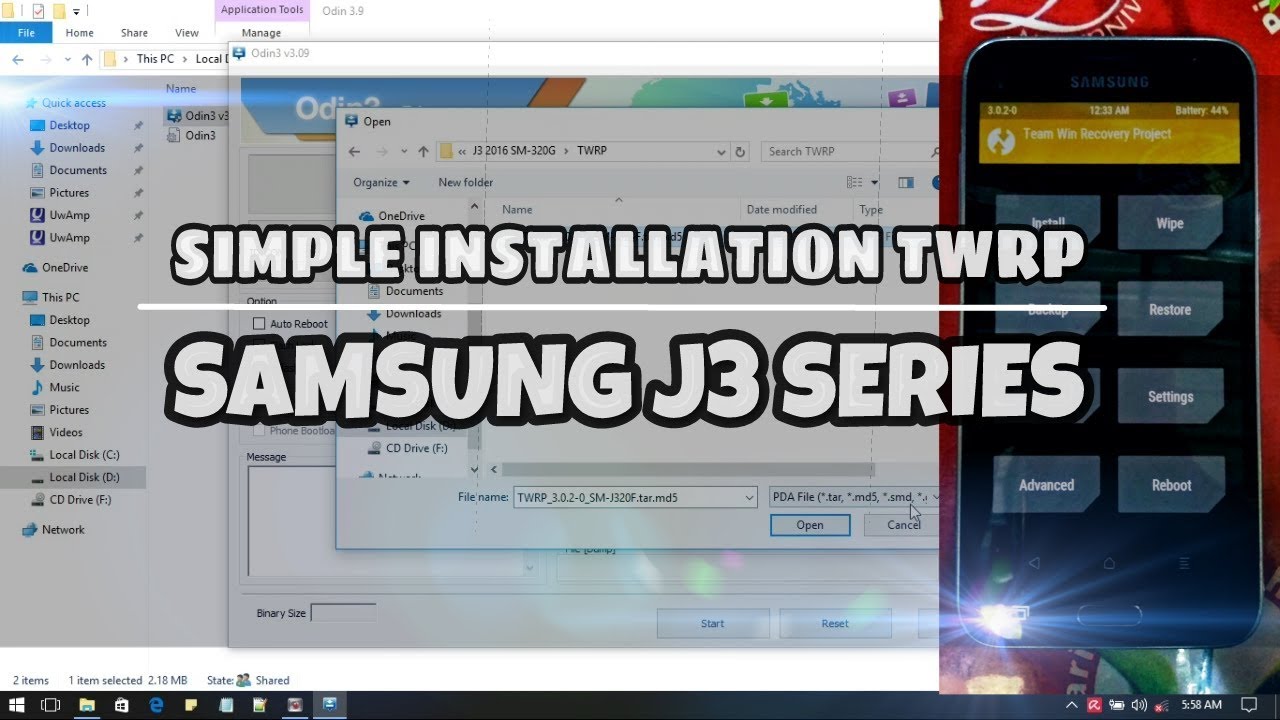 How to Install TWRP Samsung J3 Series 2016, 2017 (SM-J320G, J320F) & Other Model