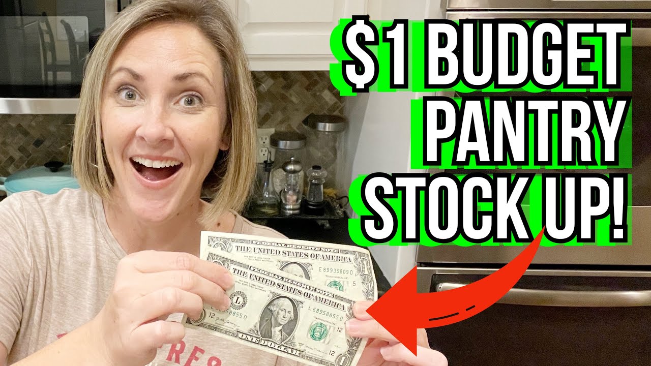 How to Stock Your Pantry with $1 | Prep Your Pantry $1 at a time! - YouTube