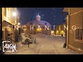 Enchanting Night Walk With Soft Snowfall Old Town Porvoo Finland 4K Enchanting Night Walk With Soft Snowfall Old Town Porvoo Finland 4K