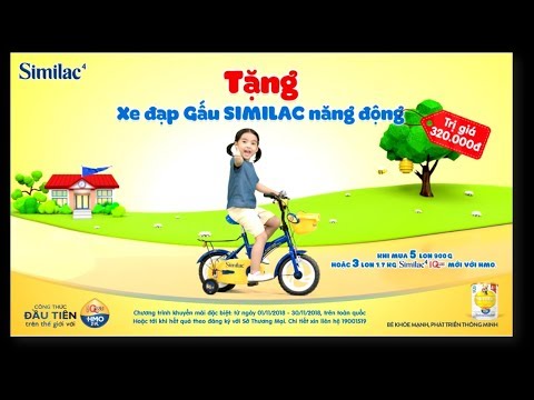 Video Similac Eye-Q 4 TẶNG XE ĐẠP VÀ BALO KÉO GẤU SIMILAC - youtube