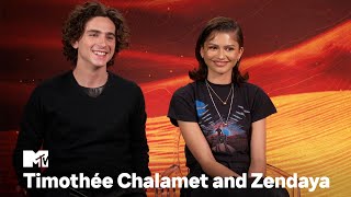 Timothée Chalamet \& Zendaya on Music, Nicknames and “Dune: Part 2” | MTV