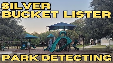 I found a silver bucket lister, while detecting parks.