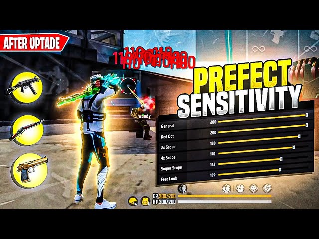 BEST HEADSHOT SENSITIVITY 2024 || AFTER UPDATE SENSITIVITY 🥵|| NEW [ 200 SENSITIVITY ] MALIK FF class=