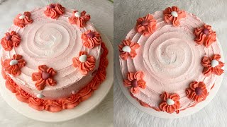 تزيين الكيك بطريقة سهلة #cakedesign #كيك_شوكولا