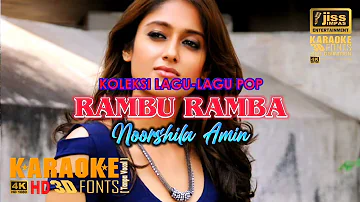 RAMBU RAMBA - Noorshila Amin - KARAOKE HD [4K] Tanpa Vocal
