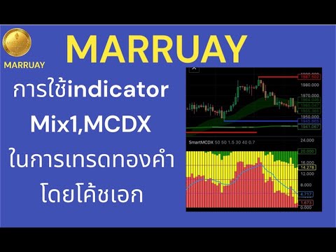 Marruay การใช้indicator Mix1,MCDxในการเทรดทองคำ โดย โค้ชเอก