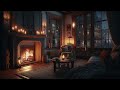 Rainy Night by the Fireplace – Crackling Fire &amp; Rain Sounds for Sleep, Study, Relaxation
