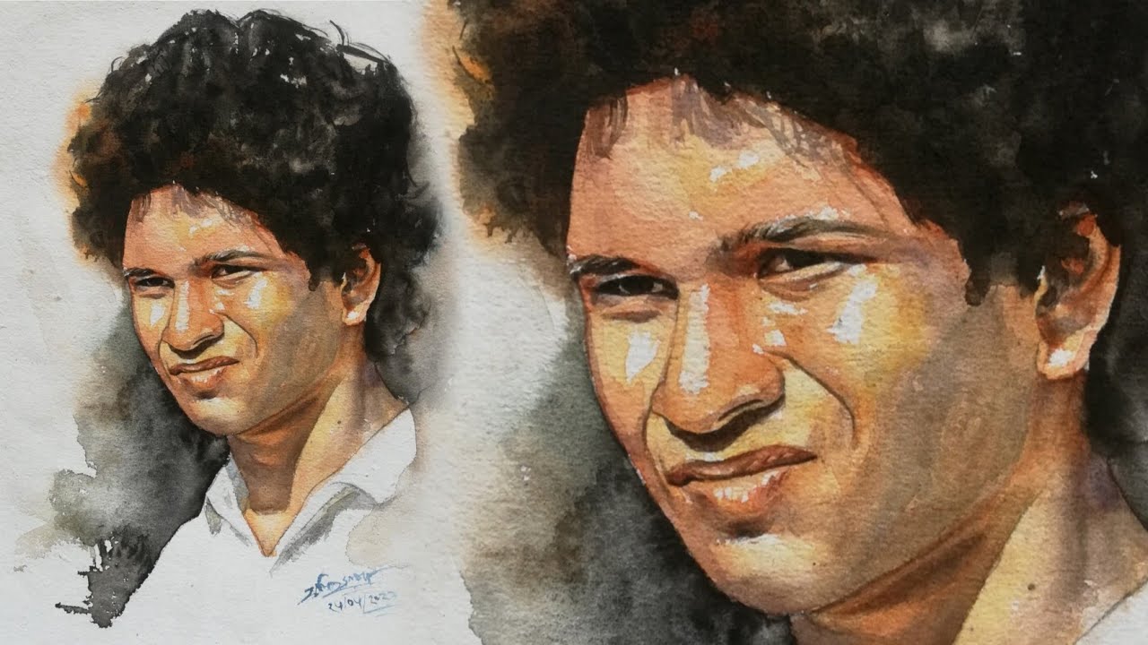 Portrait of Sachin Tendulkar by soulinfire-official on DeviantArt