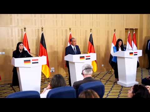 د رانيا المشاط ت شارك في المؤتمر الصحفي مع نظيرتها الألمانية