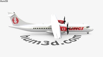 ATR 72 with HQ interior 3D model by 3DModels.org