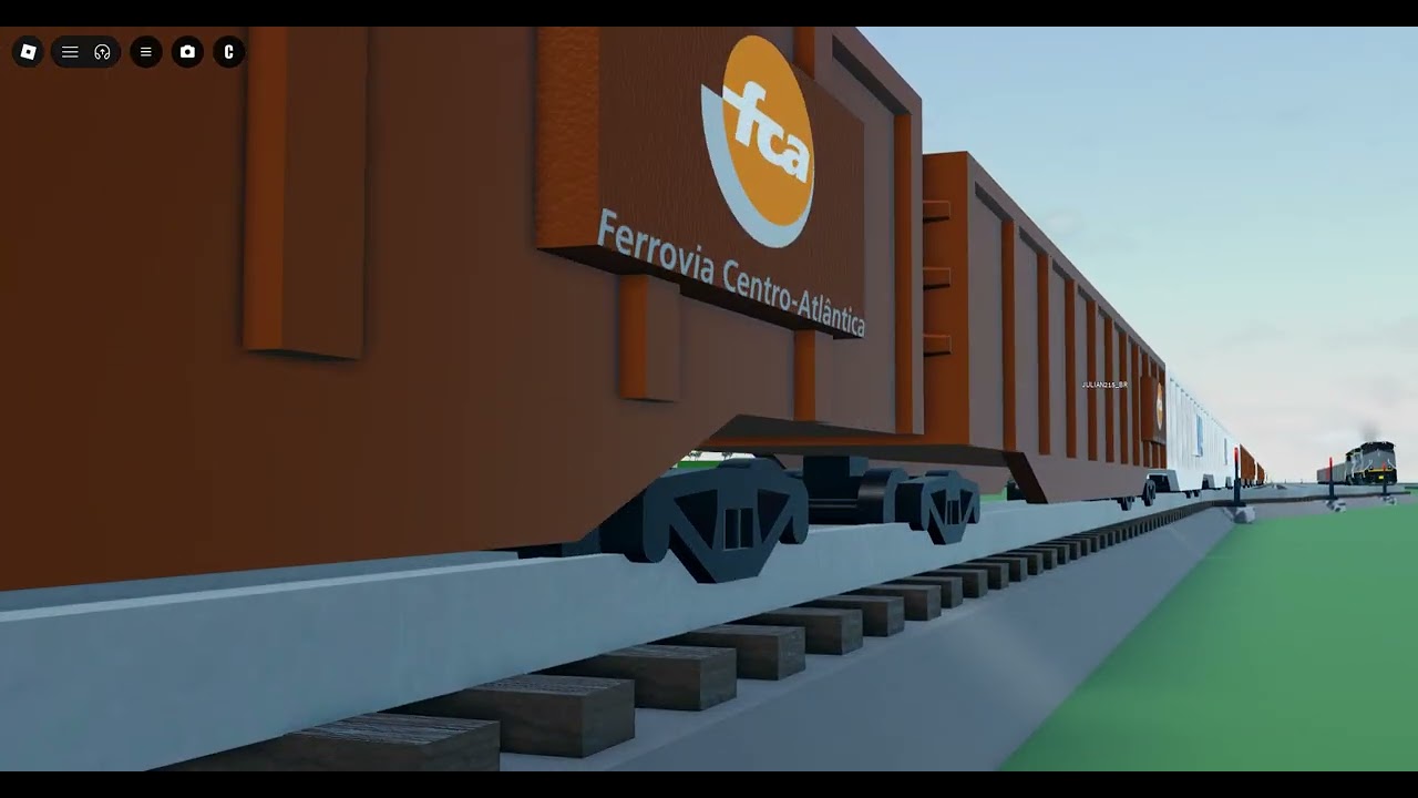 Roblox RO-Scale Sandbox Trem Vazio saindo de Aguaí-SP com destino poços de caldas-MG