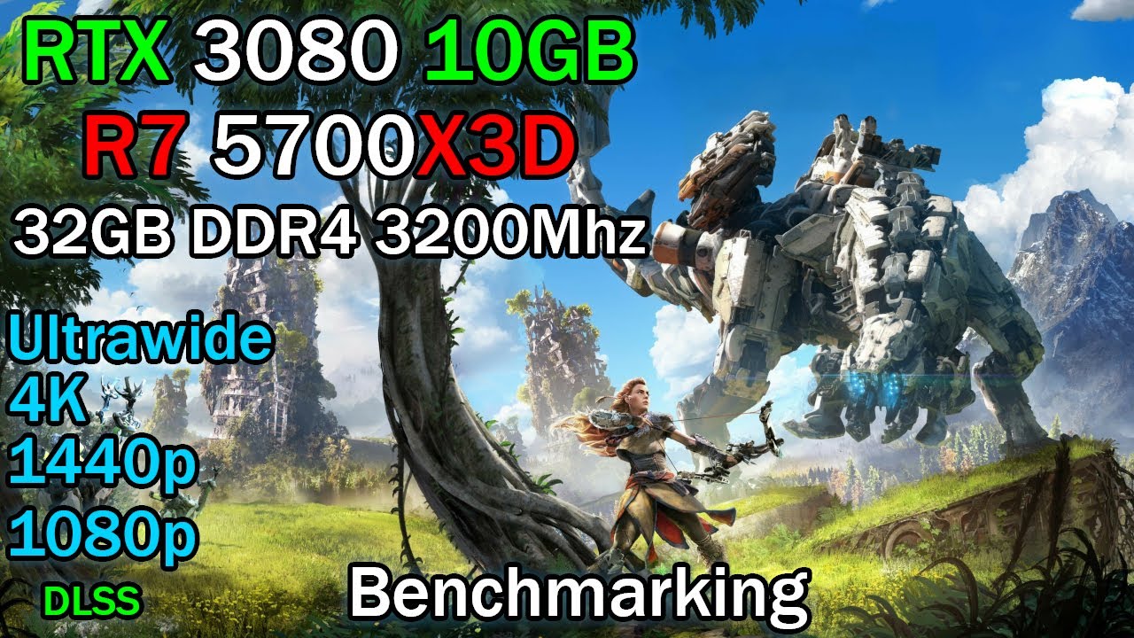 Horizon Zero Dawn Remastered RTX 3080 10GB 4K, Ultrawide, 1440p, 1080p all Settings Presets