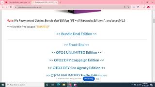 SmartRanker Ai OTO 1 to 5 OTOs’ Links below  + Huge Bonuses + Discount