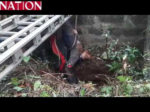 Tharaka Nithi County Rescue Team rescue injured man from a 50 ft pit in KibuguaMeru
