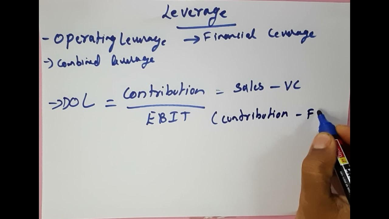Degree of operating leverage youtube