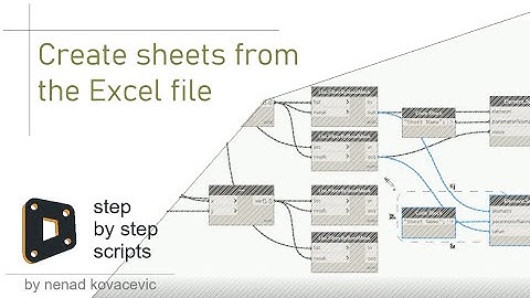 Dynamo - Create sheets from the Excel file