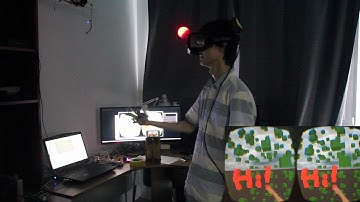 Low-latency hand mocap with positioning demo