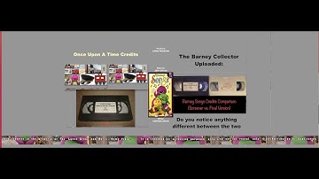Barney Songs End Credits Comparison (Screener vs)