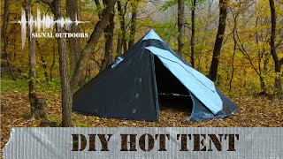 An Overnight In My DIY Hot Tent.