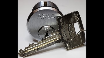 [L85] ASSA Twin V10 Cylinder Lock (gins) - pick and gut