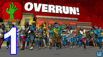 Overrun: Zombie Tower Defense - Gameplay Walkthrough Part 1 Levels 1-2 (iOS,Android Gameplay)