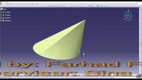 how to make an oblique cone surface with a sharp vertex (PART 1)