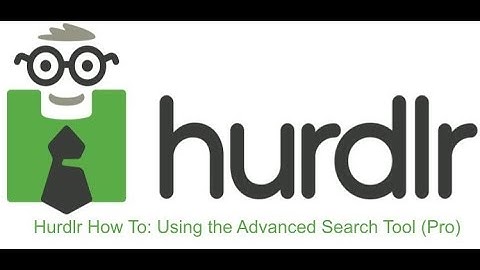 Hurdlr How To: Using the Advanced Search Tool (Pro)
