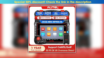 2025 Autel MaxiPRO MP900TS Scanner TPMS Diagnostic Tool ECU Coding Active Test 40 Services CAN