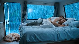 Download Lagu Rain Sounds for Sleeping 🌙 Fall into Deep Sleep in 3 Minutes with Heavy Rain \u0026 Thunder on Car Roof MP3