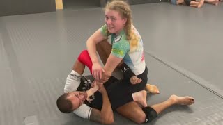 Women's Nogi Jiu-Jitsu: Aislinn O'connell Nogi Mixed Rolling