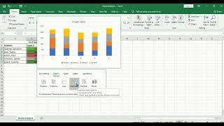 Quick analysis tool in Excel @format @microsoft