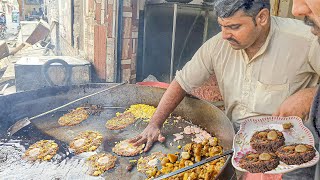 Peshawari Chapli Kabab | TAJ MAHAL NALLI CHAPLI KABAB | BONE MARROW KABAB | Street Food Peshawar