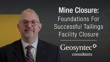 Mine Closure: Foundations for Successful Tailings Facility Closure | Ali Nasseri-Moghaddam