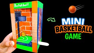 How to Make a Mini Basketball Game | Homemade Basketball Game Using Cardboard  screenshot 3