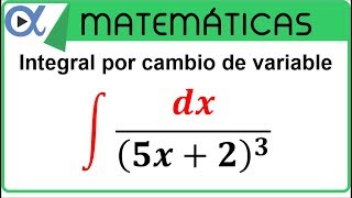Integral by change of variable or substitution example 1 | Integral Calculus - Virtual