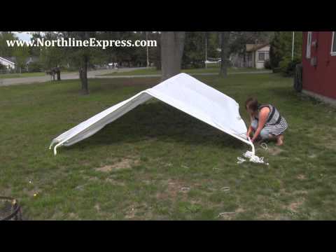 How to Assemble a King Canopy 10' x 20' 6-Leg Universal Canopy - Car port