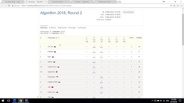 Yandex.Algorithm 2018 Round 2 screencast