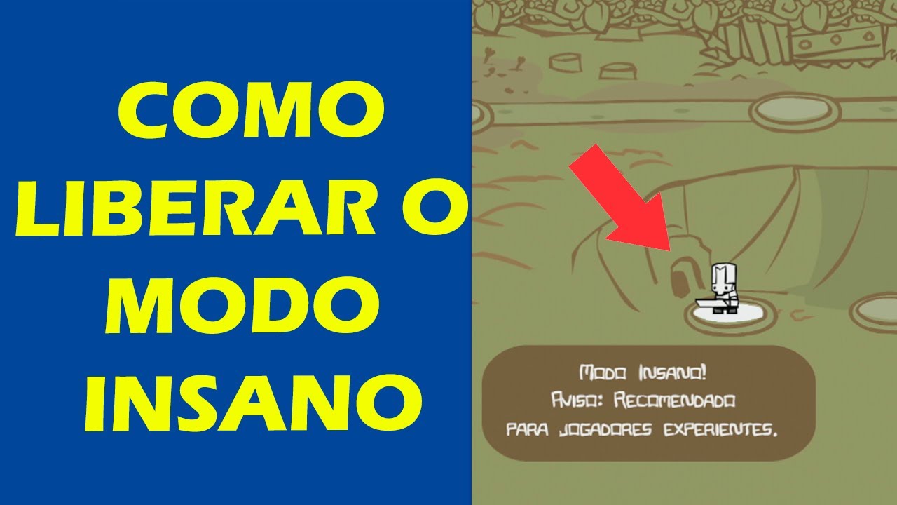 Castle Crashers Remastered - Como Desbloquear Modo Insano