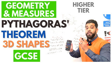 Pythagoras Theorem in 3D shapes GCSE iGCSE Higher Tier