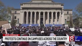 Pro-Palestinian protests sweep US college campuses following mass arrests at Columbia